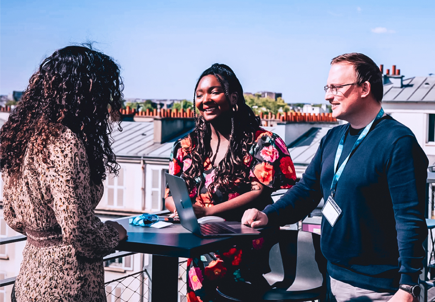 87seconds Group team on a rooftop terrace